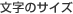 文字サイズ